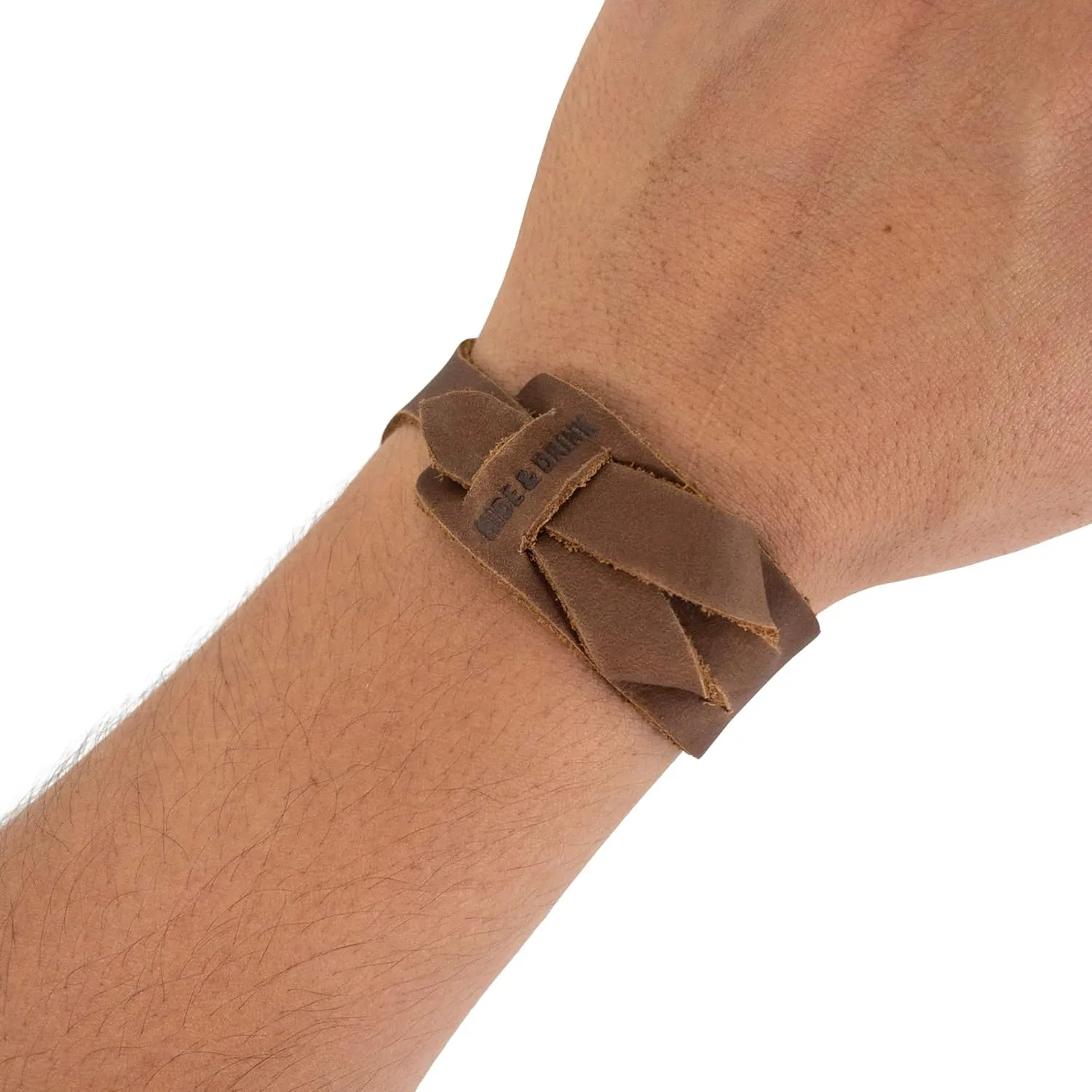 Hide & Drink, Bracelet, Rustic Wristband, Adjustable Strap, Stylish Cuff, Full Grain Leather, Handmade