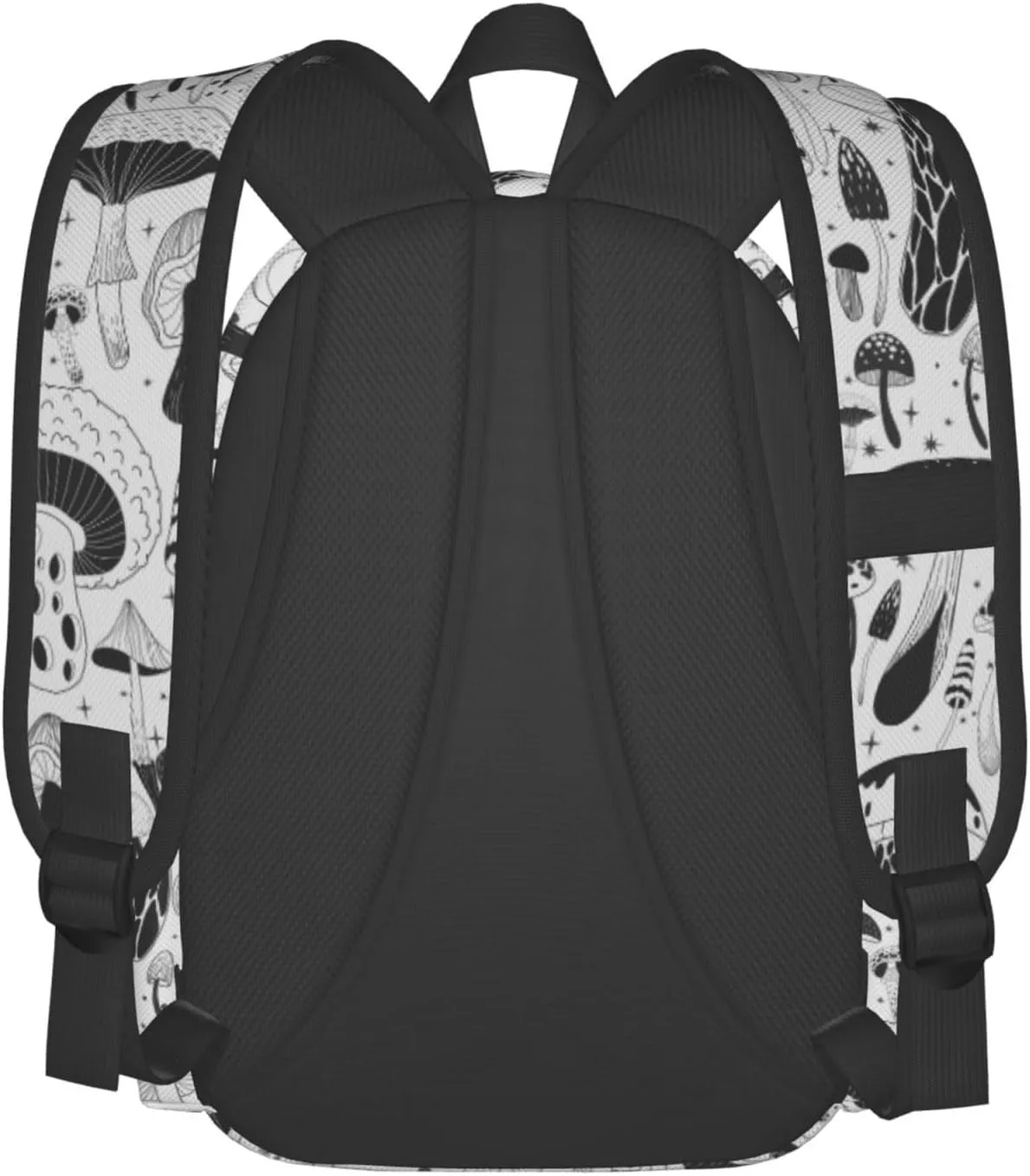 Hippie Mystical Mushrooms Stylish Backpack With Adjustable Padded Shoulder Straps Daypacks For College Travel