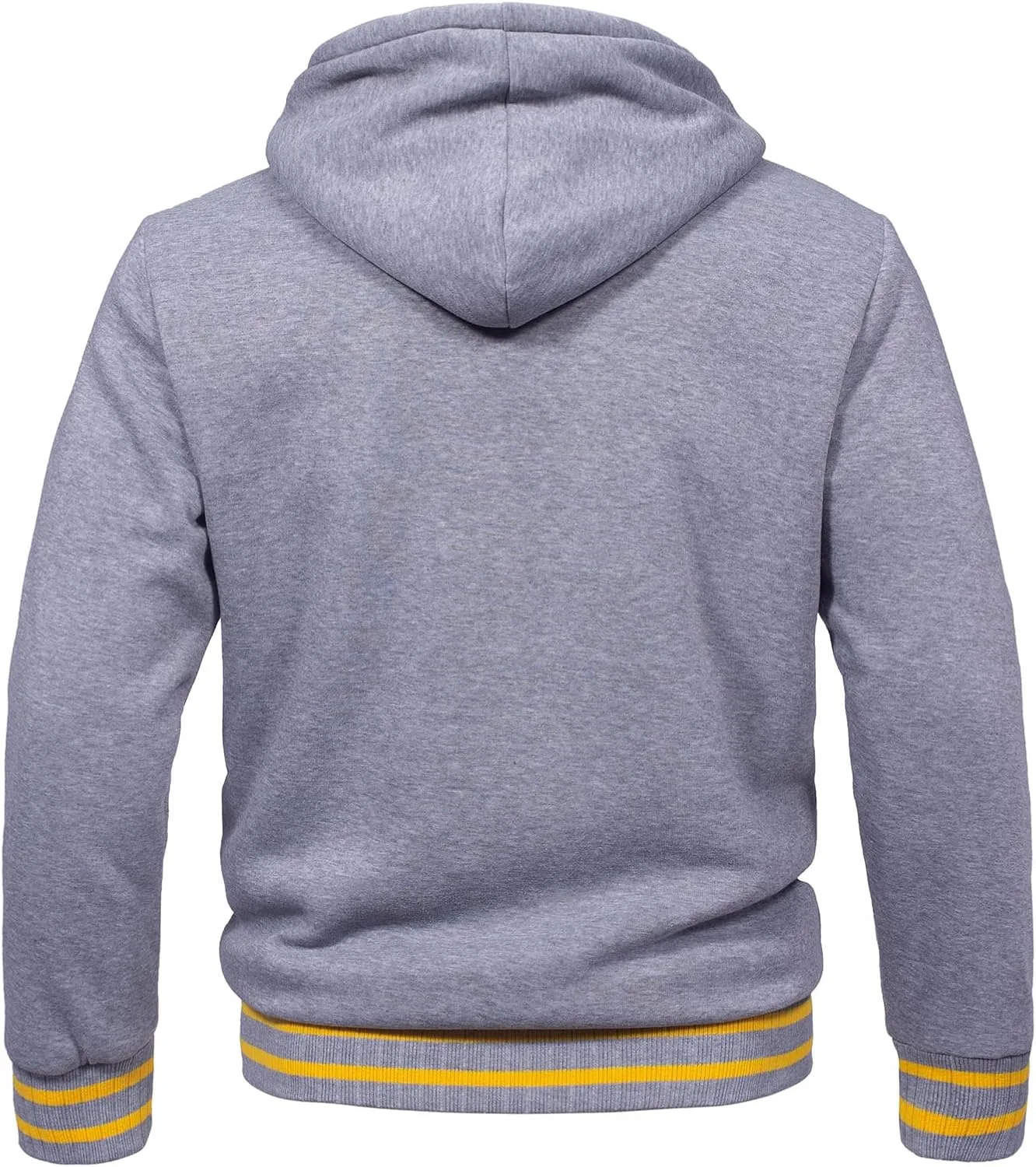 Hoodies for Men Casual Zip Up Heavyweight Fleece Hooded Sweatshirts Winter Sherpa Lined Warm Pullover Jackets