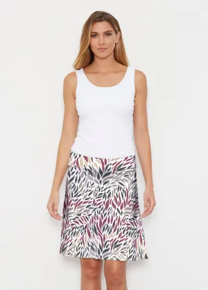 Hotsy Totsy Wine (8144) ~ Silky Brenda Skirt 21 inch