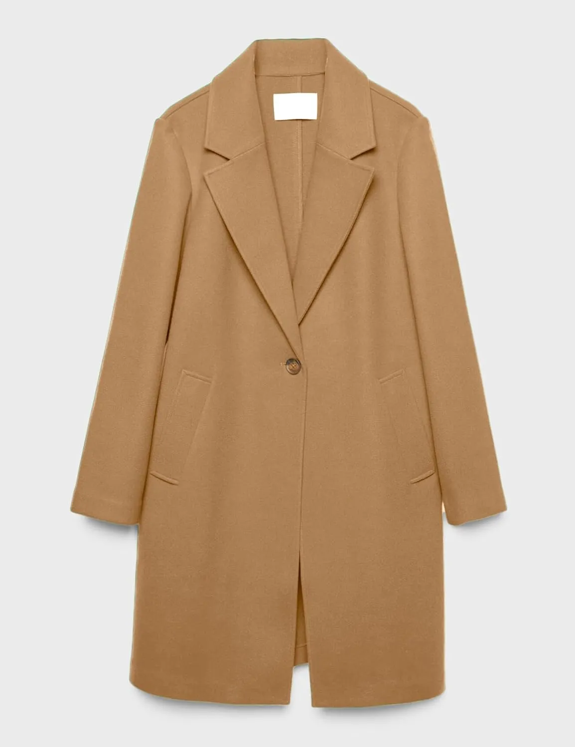 IDEALSANXUN Womens Fall Winter Wool Coats Midi Length Trench Coat Long Blazer Jackets