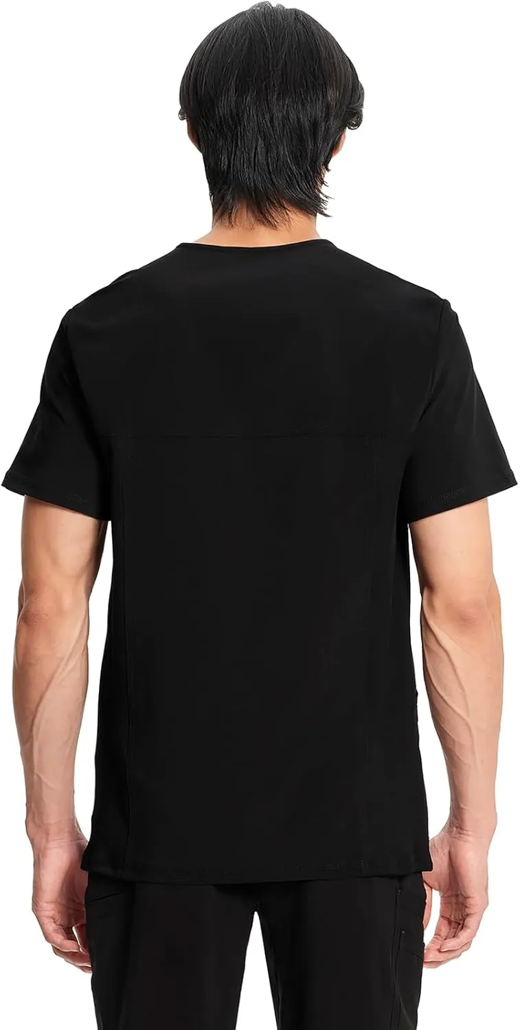 Infinity Cherokee V- Neck Men's Scrub Top with Rib Knit Back Panels CK900A