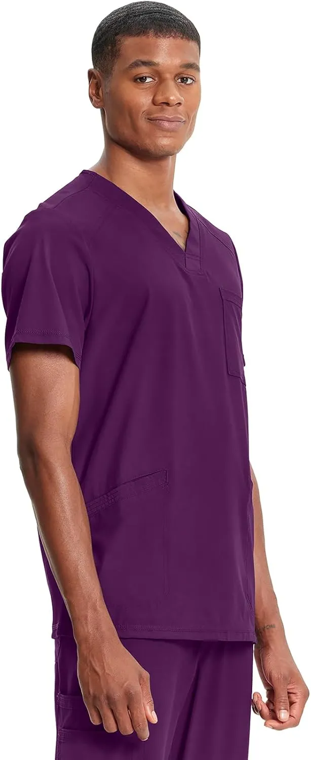 Infinity Cherokee V- Neck Men's Scrub Top with Rib Knit Back Panels CK900A