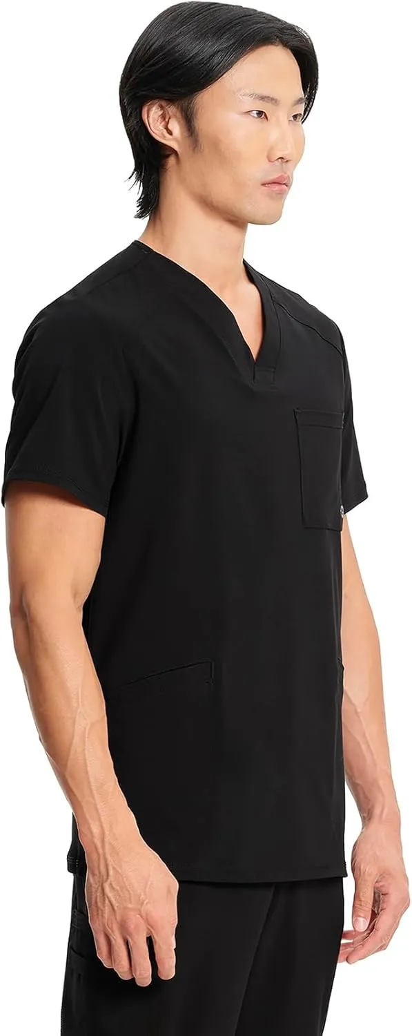 Infinity Cherokee V- Neck Men's Scrub Top with Rib Knit Back Panels CK900A