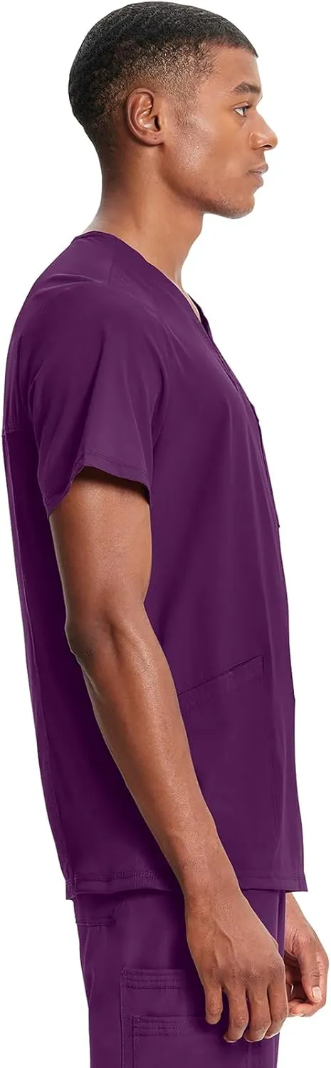 Infinity Cherokee V- Neck Men's Scrub Top with Rib Knit Back Panels CK900A