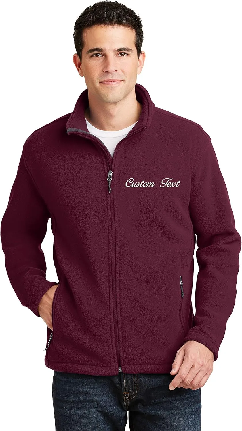 INK STITCH Men Custom Deisgn Your Own Stitching Embroidery Fleece Basic Jackets
