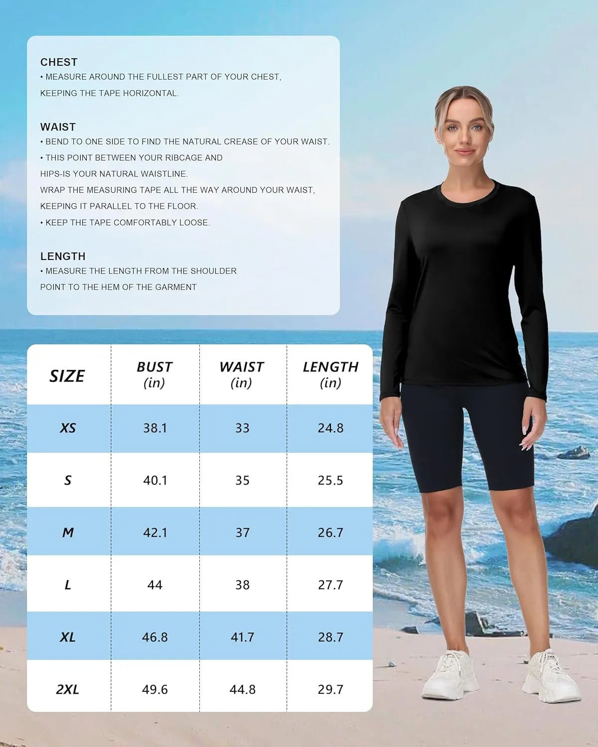 isnowood Women's Sun Protection Long Sleeve Shirts, UPF 50  UV Swim Rash Guard Shirt, Lightweight Workout Hiking Running Tops