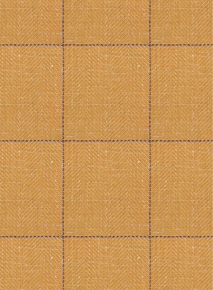 Italian Murano Cimio Mustard Wool Linen Silk Suit