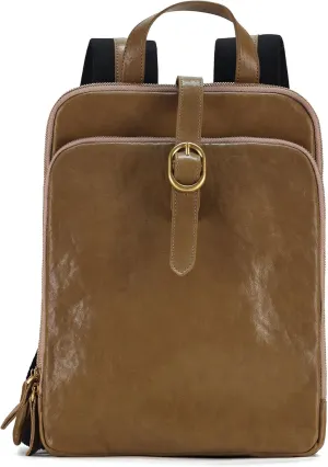 JOYIR Genuine Leather Backpack for Women Fashion Leather Backpack Stylish Quilted Travel Backpack