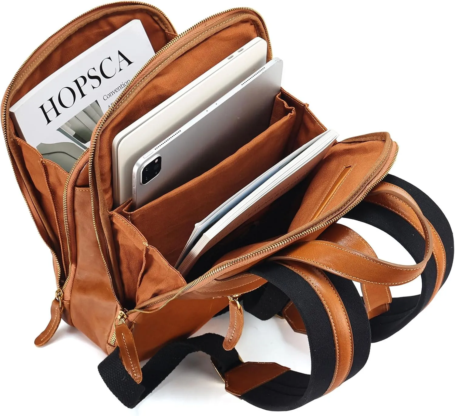 JOYIR Genuine Leather Backpack for Women Fashion Leather Backpack Stylish Quilted Travel Backpack