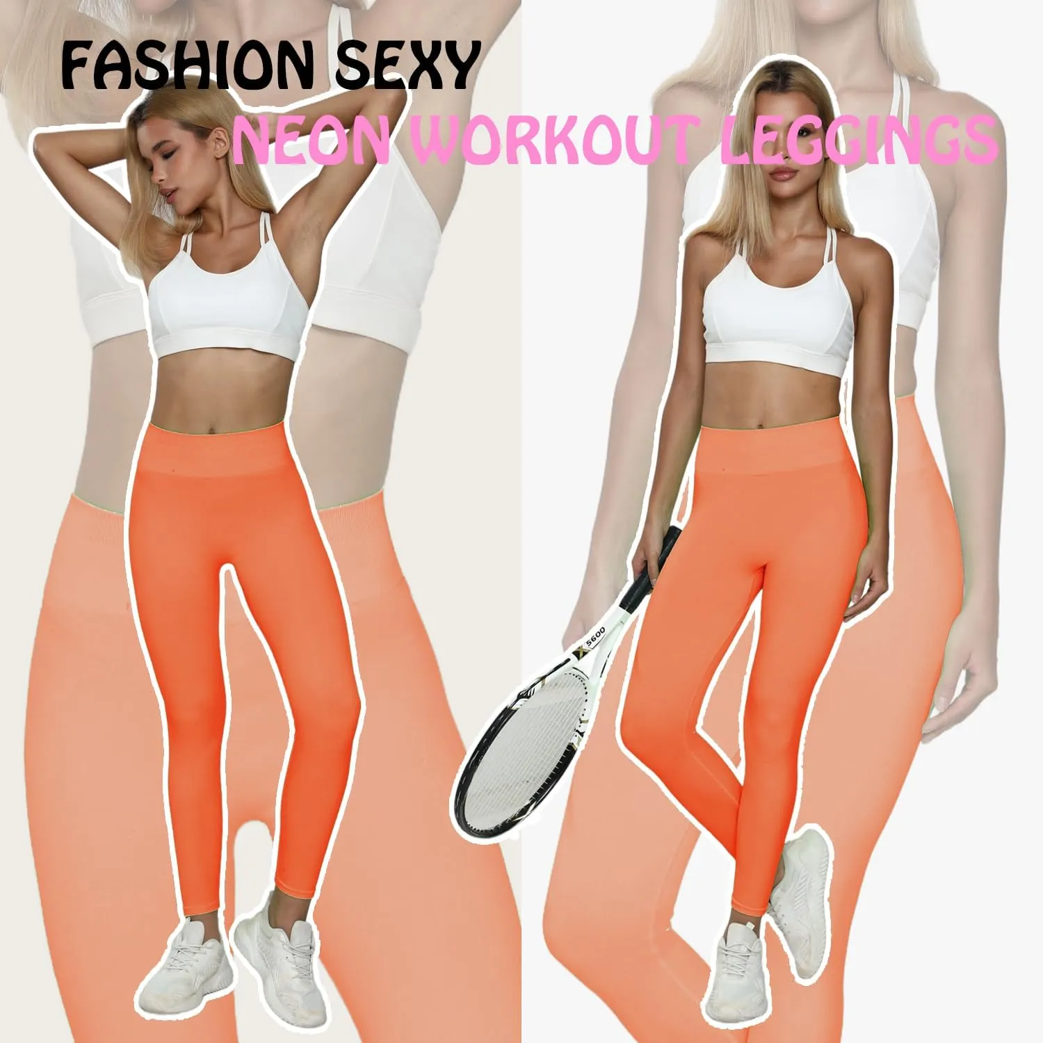 JQ JQAMAZING Seamless Scrunch Workout Leggings for Women Buttery Soft Gym Yoga Pants Opaque Tights