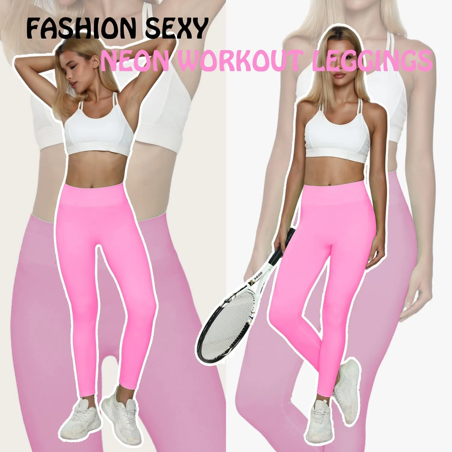 JQ JQAMAZING Seamless Scrunch Workout Leggings for Women Buttery Soft Gym Yoga Pants Opaque Tights