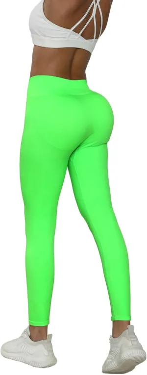 JQ JQAMAZING Seamless Scrunch Workout Leggings for Women Buttery Soft Gym Yoga Pants Opaque Tights