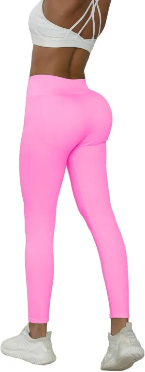 JQ JQAMAZING Seamless Scrunch Workout Leggings for Women Buttery Soft Gym Yoga Pants Opaque Tights