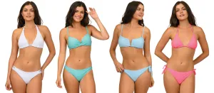 JR-PHTX - Wholesale Junior's Textured Fabric Two-Piece Bikinis