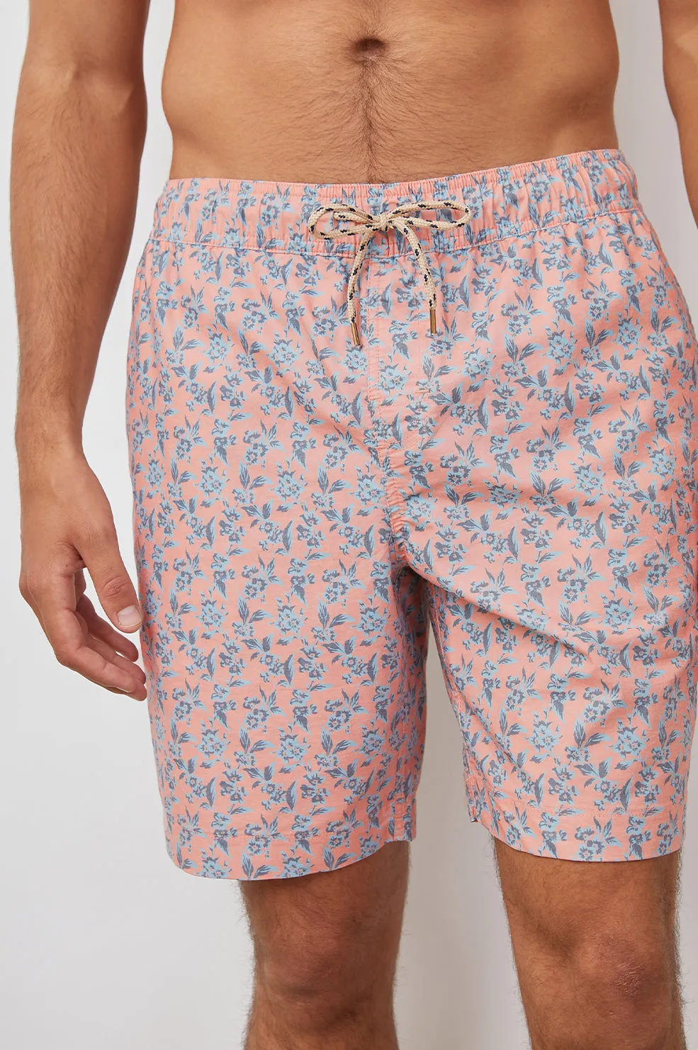 KIAN SWIM SHORT - SCATTERED POSY PEACH