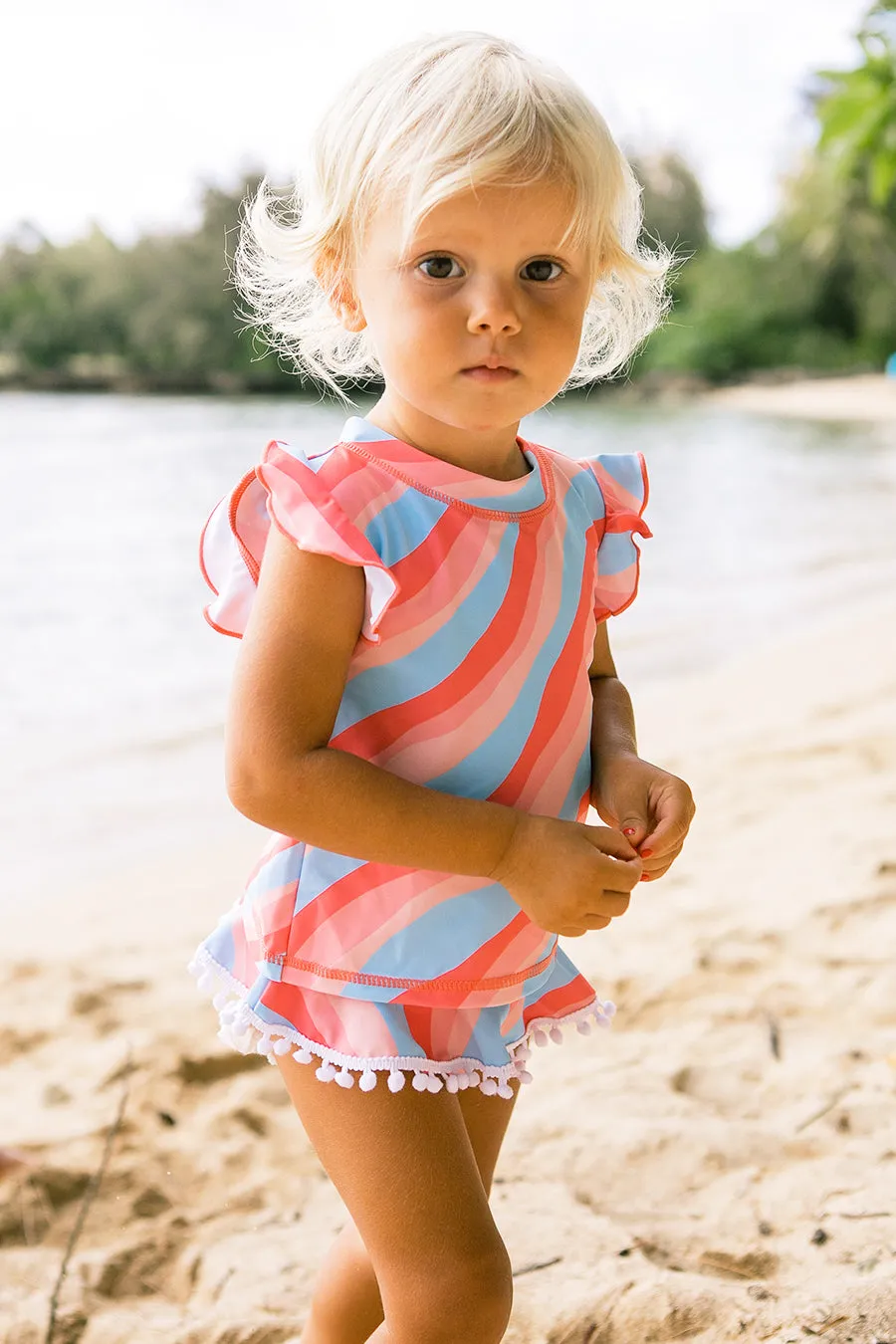 Kids Swim Feather 4 Arrow Seashell Set - Reef