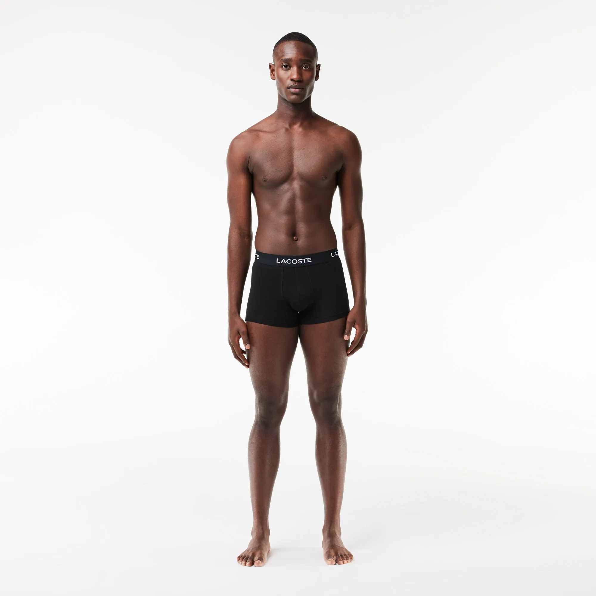 Lacoste 5 Pack Cotton Stretch Trunk - Black/Pastille Mint/Lighthouse Red/Ledge-Reseda /Light Orange