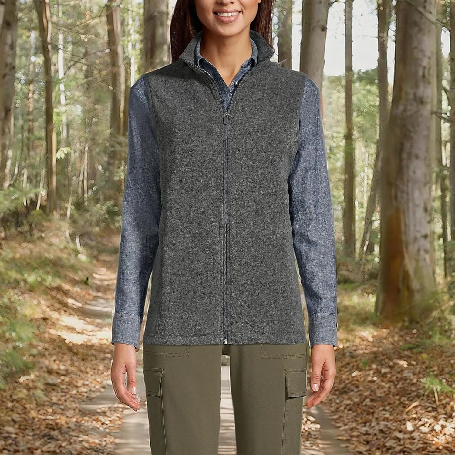 Lands' End Women's Thermacheck 100 Fleece Vest
