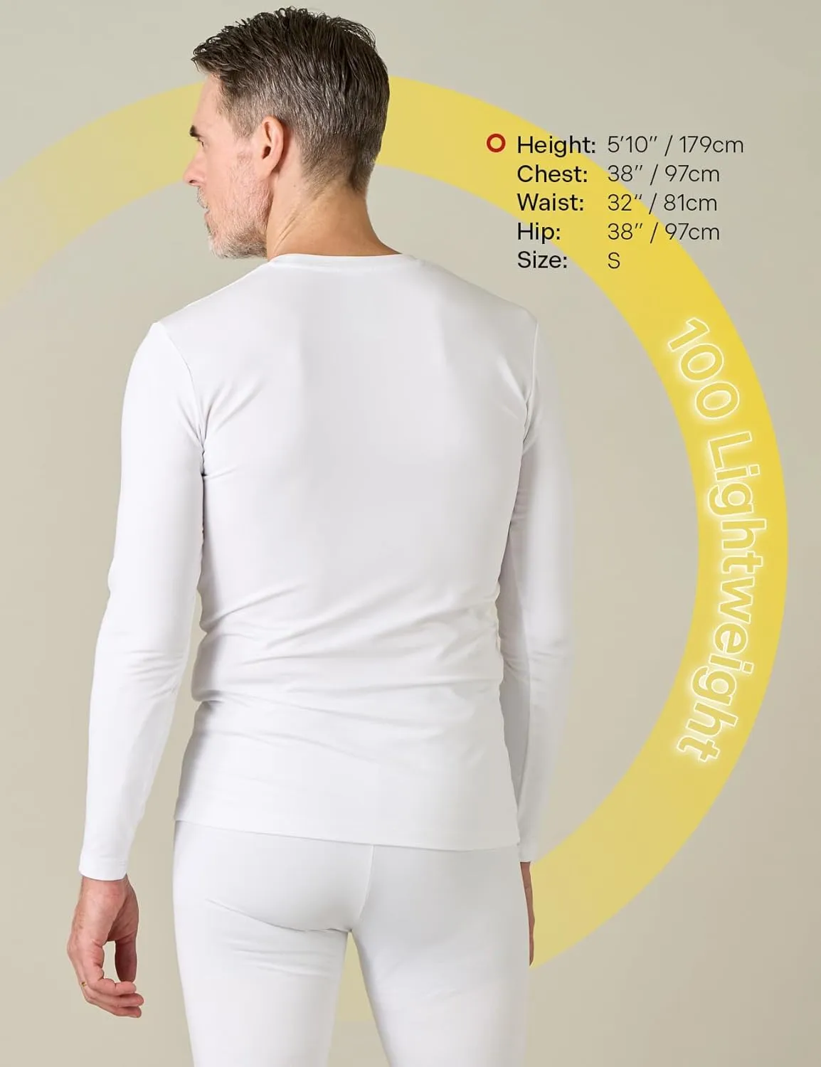LAPASA Men's Thermal Underwear Top Crewneck Long Sleeve Shirt Base Layer Lightweight Midweight Heavyweight Winter M09/M26/M55
