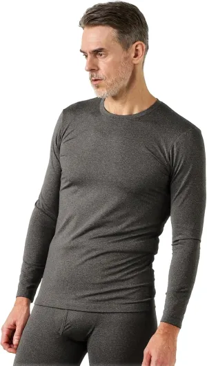 LAPASA Men's Thermal Underwear Top Crewneck Long Sleeve Shirt Base Layer Lightweight Midweight Heavyweight Winter M09/M26/M55