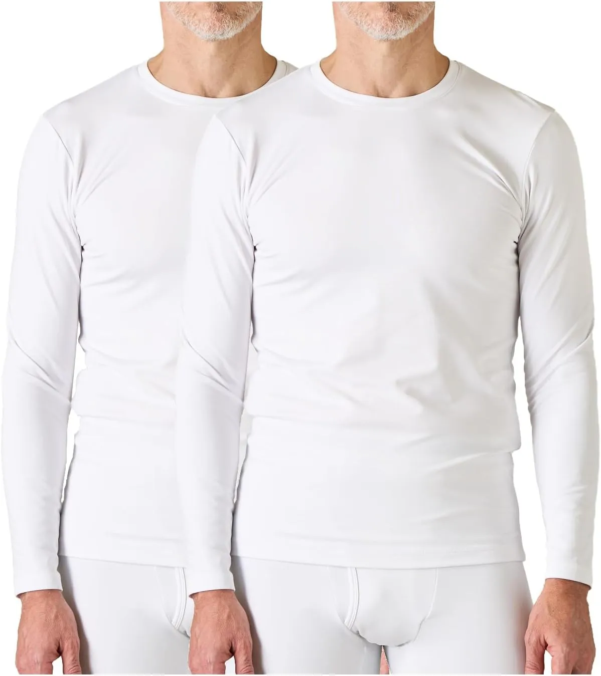 LAPASA Men's Thermal Underwear Top Crewneck Long Sleeve Shirt Base Layer Lightweight Midweight Heavyweight Winter M09/M26/M55