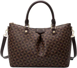Large Plaid Tote Bag for Women - Stylish Handbag, Satchel, and Crossbody Purse in White