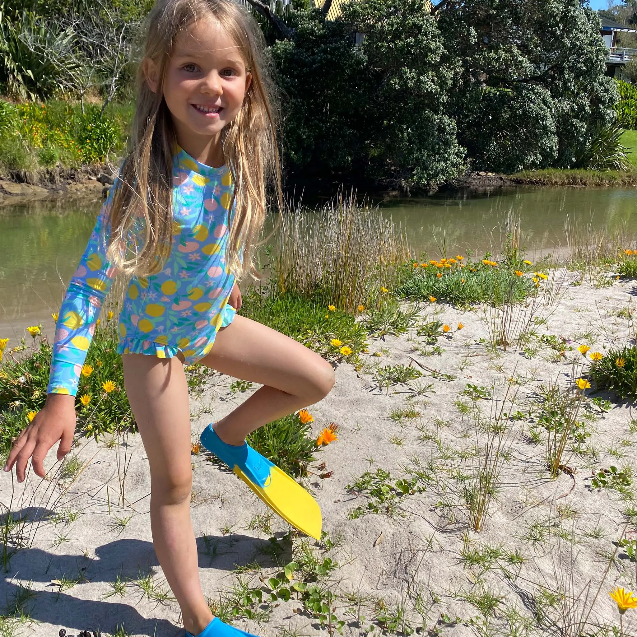 Lemon Drops LS Surf Suit
