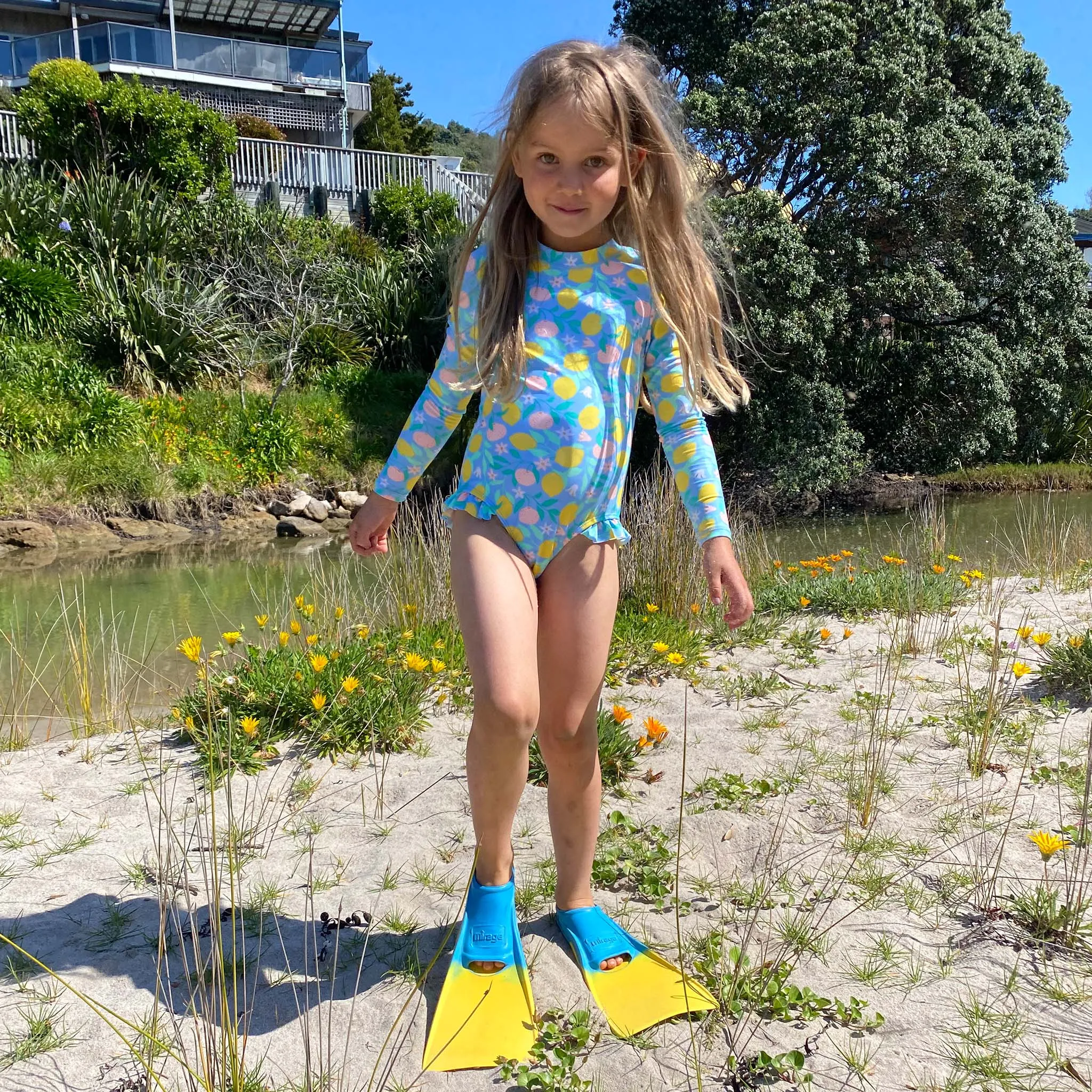Lemon Drops LS Surf Suit