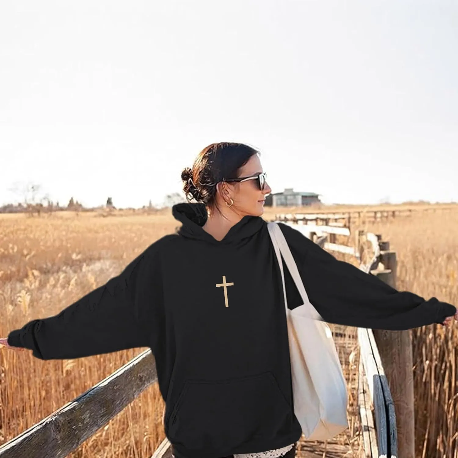 Let All That You Do Be Done in Love Hoodie for Women Christian Faith Sweatshirt Bible Verse Religious Pullover Tops