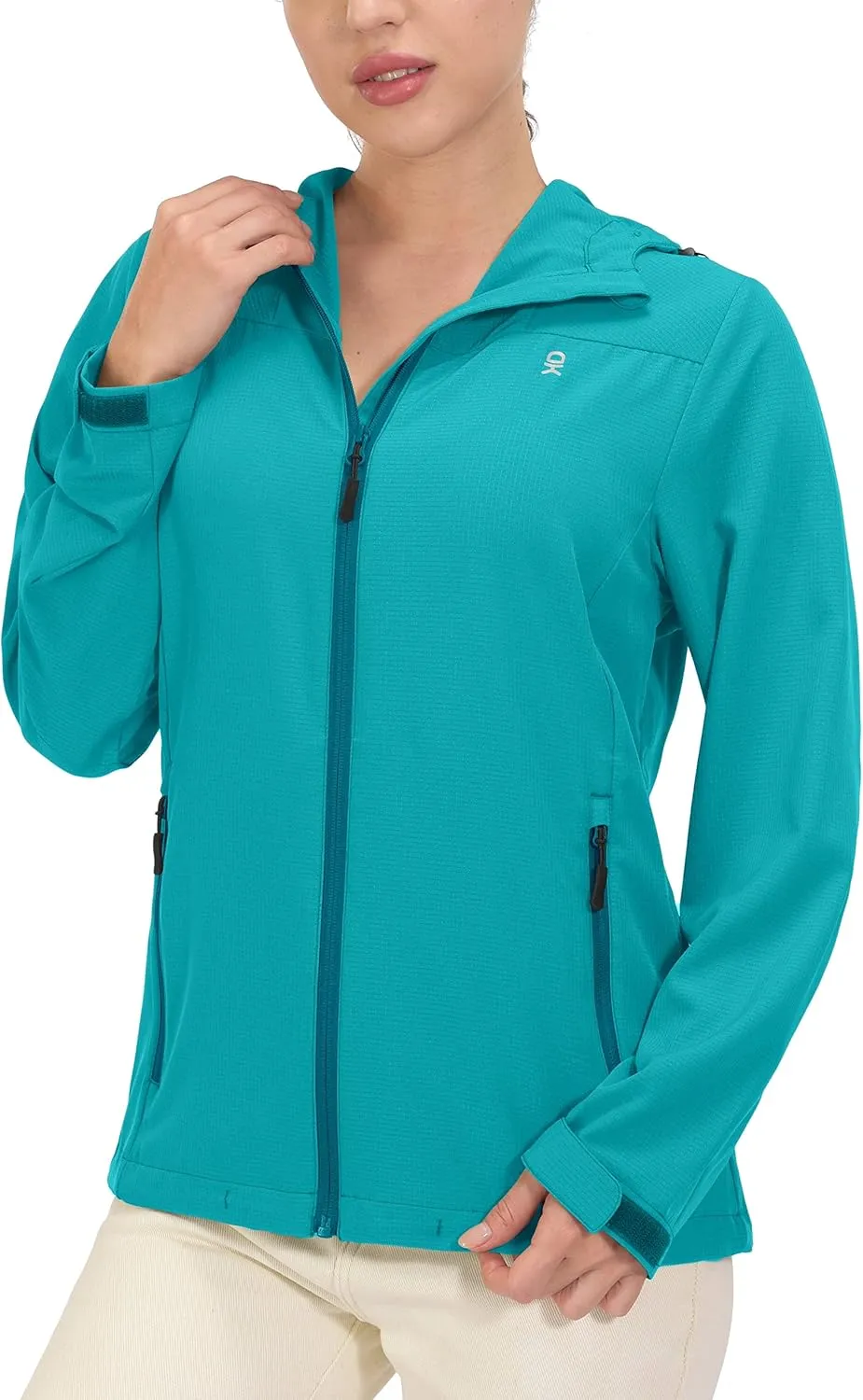Little Donkey Andy Women's Sun Protection Hoodie Jackets Long Sleeve UPF50  Shirts Hiking Travel Camp Air Holes Full Zip