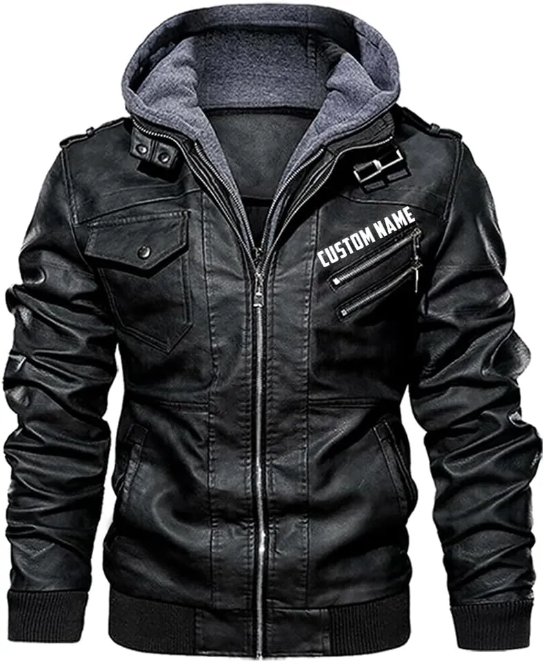 Live To Ride Ride To Live American Biker 1 MC Personalized Mens PU Leather Vest Jackets Motorcycles Gift