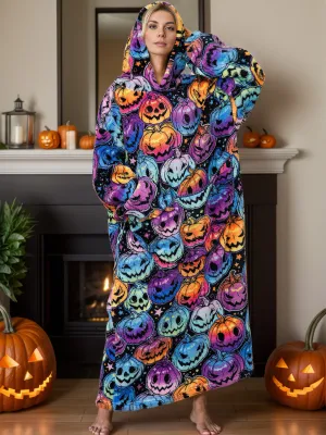 Long Sleeve Fuzzy Hooded Lounger