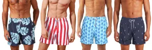 M-TRUNKS - Wholesale Men's Patterned Swim Trunk