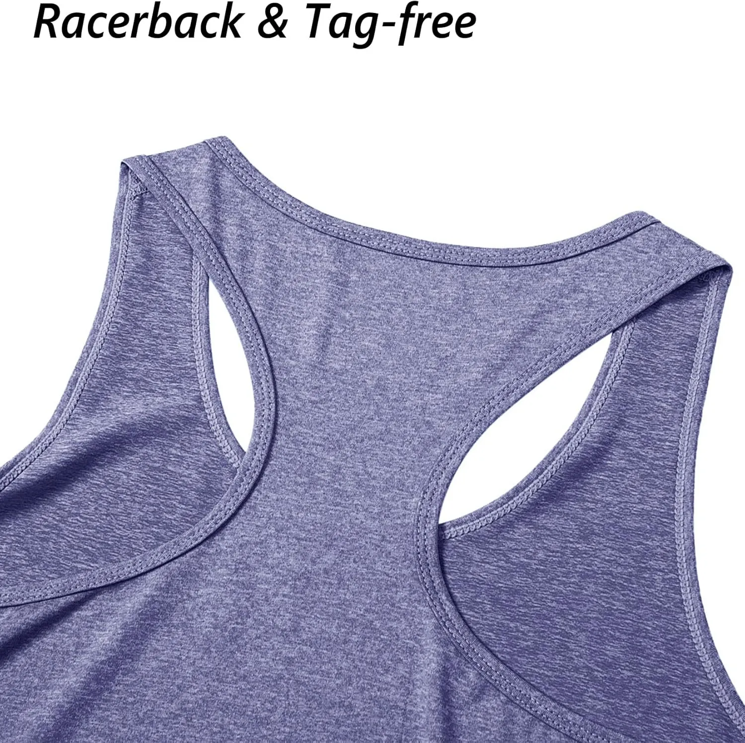 MAGCOMSEN Women's Racerback Tank Tops UPF 50  Workout Shirts Quick Dry Sun Protection Sleeveless Tops for Gym Yoga