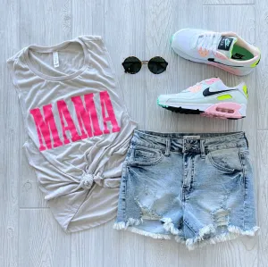 MAMA • Silver Scoop Tank
