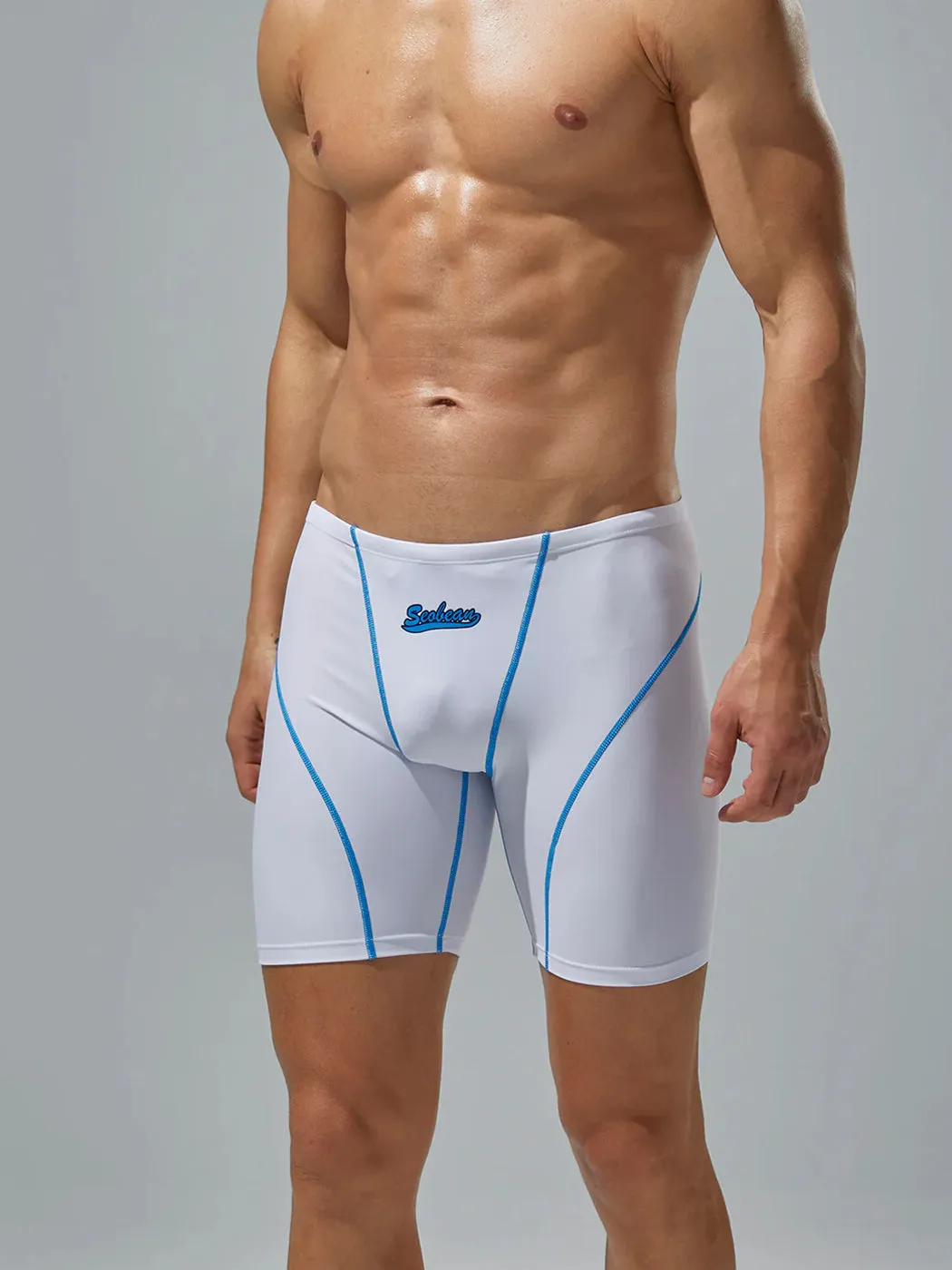 Mens Athletic Quick-drying Swim Trunks