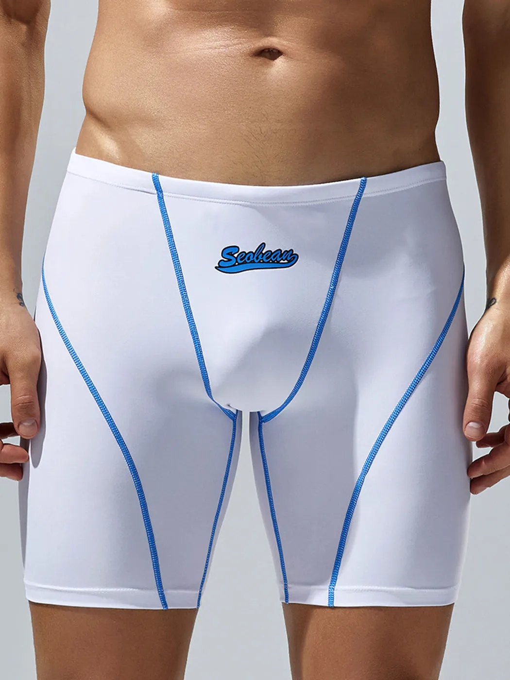 Mens Athletic Quick-drying Swim Trunks