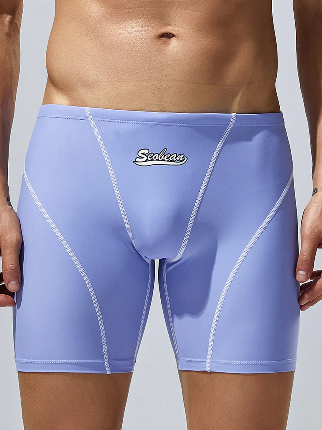 Mens Athletic Quick-drying Swim Trunks