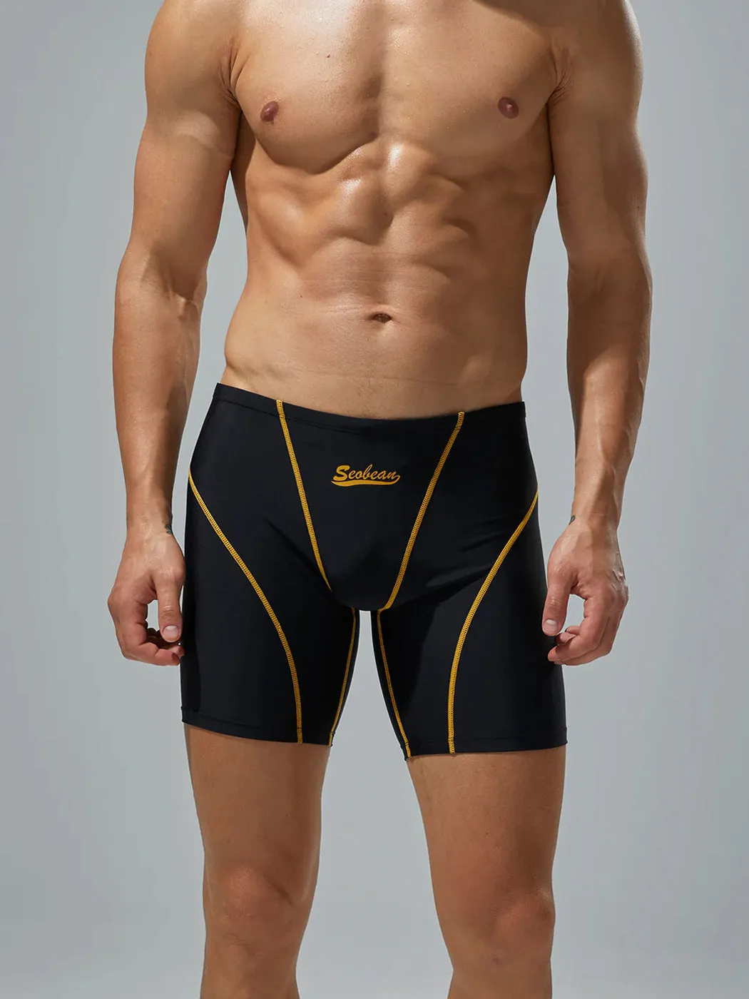 Mens Athletic Quick-drying Swim Trunks