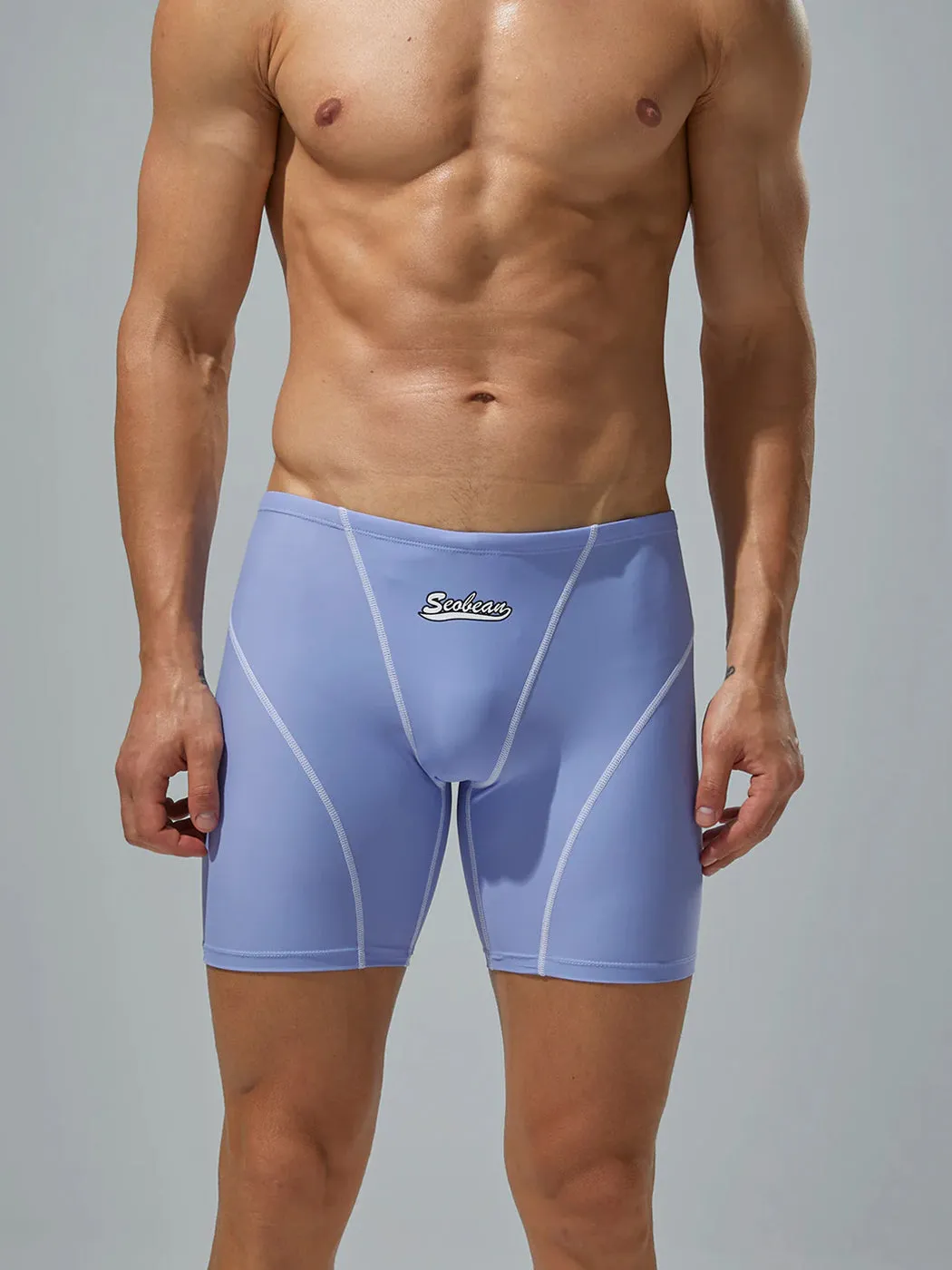 Mens Athletic Quick-drying Swim Trunks