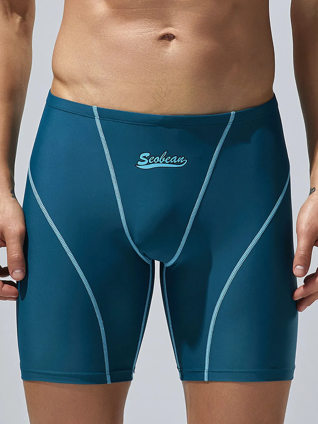 Mens Athletic Quick-drying Swim Trunks