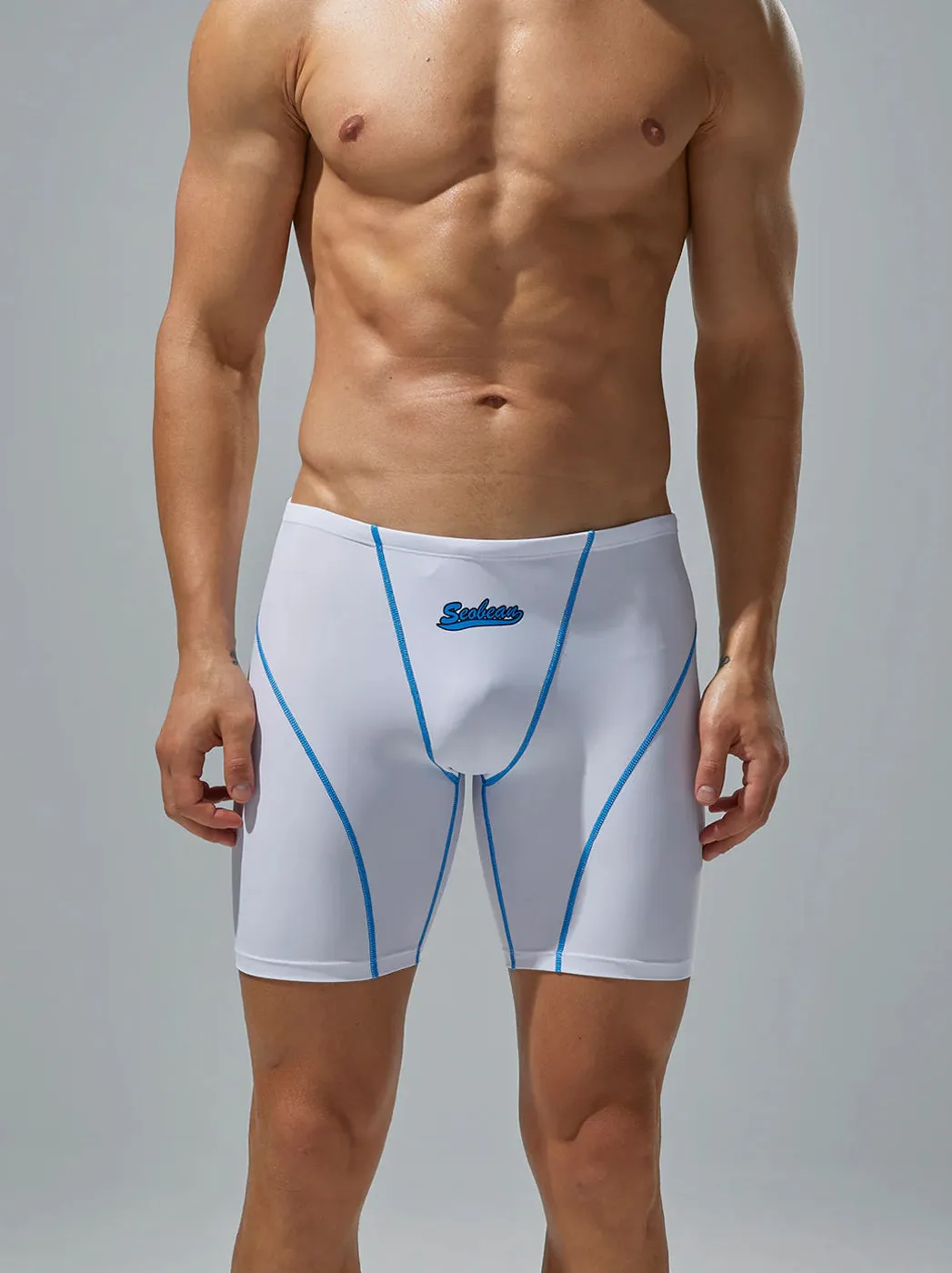 Mens Athletic Quick-drying Swim Trunks