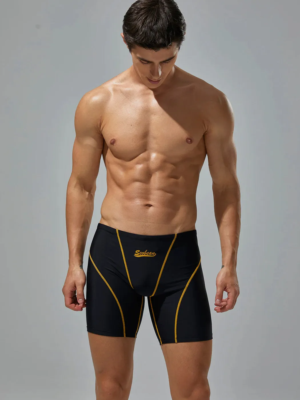 Mens Athletic Quick-drying Swim Trunks