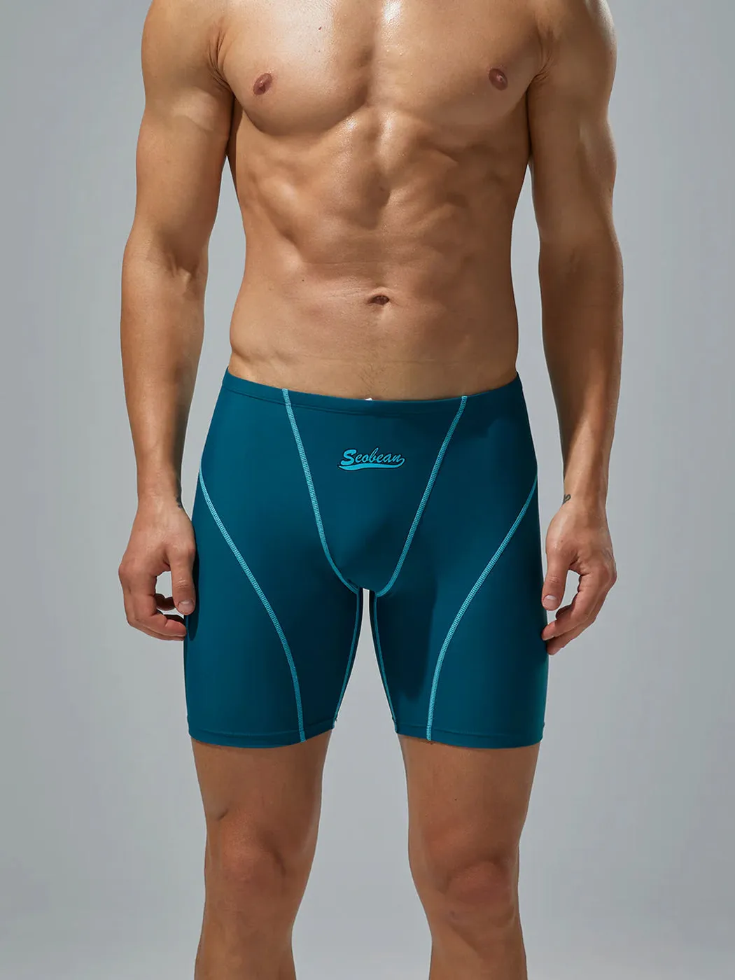 Mens Athletic Quick-drying Swim Trunks