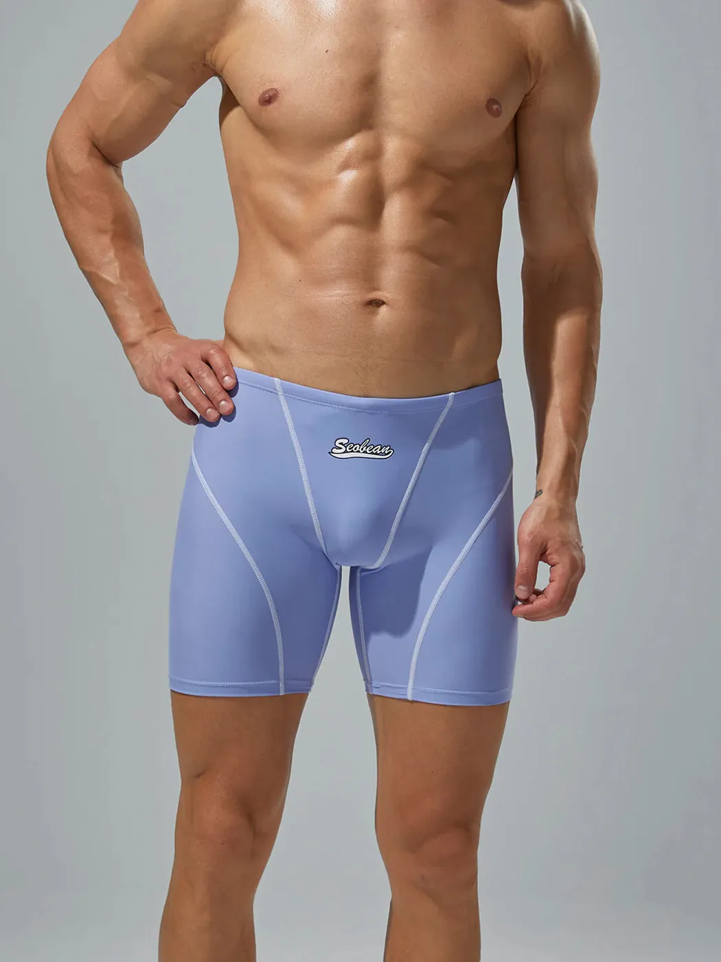 Mens Athletic Quick-drying Swim Trunks