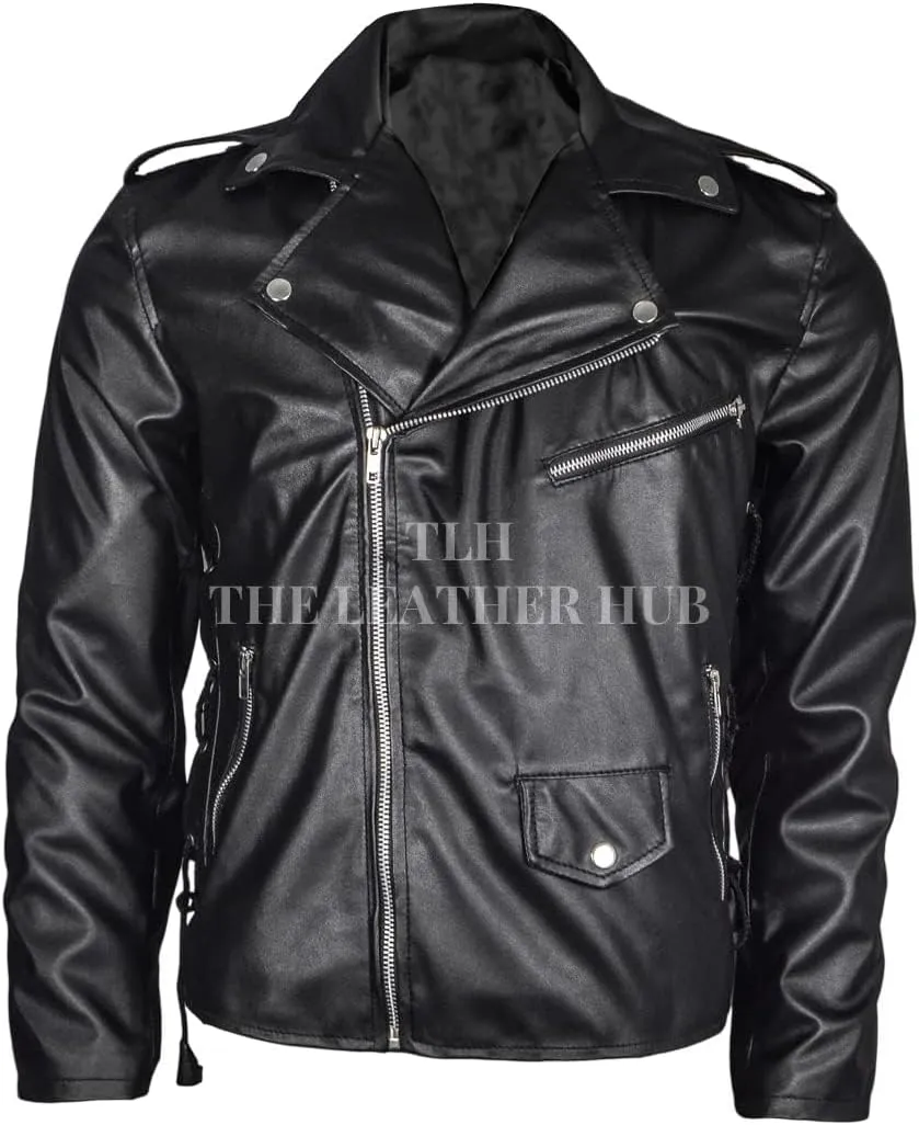 Men's Atom Cats Faux Leather Jacket - Fallout 4 Atom Cats Jacket