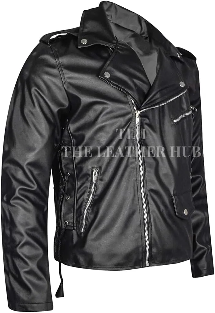 Men's Atom Cats Faux Leather Jacket - Fallout 4 Atom Cats Jacket