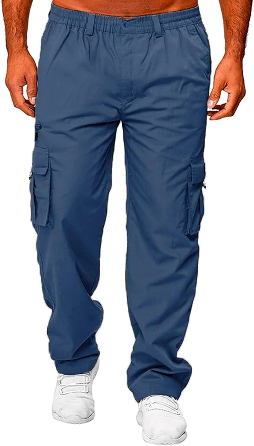 Mens Casual Joggers Unisex Fleece Jogging Bottoms Neon Orange Sweatpants Men Workout Pants for Men Travel Pants