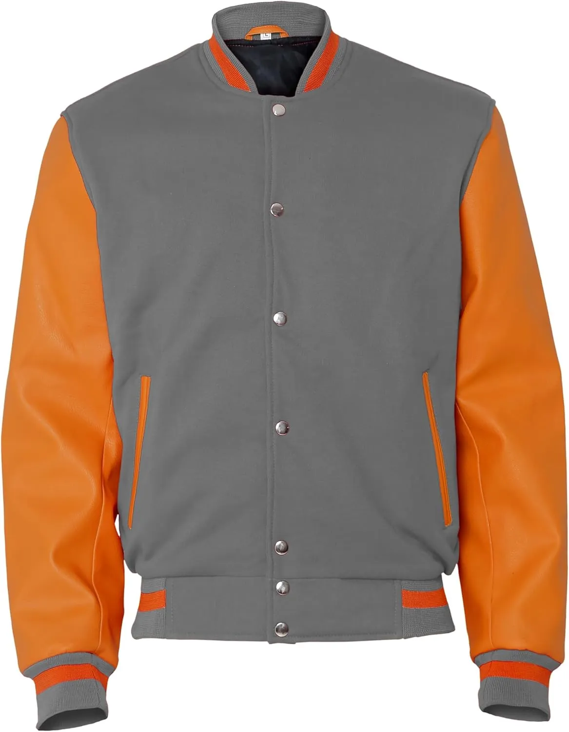 Men's Fashion Varsity Jacket Causal Slim Fit Wool Letterman Baseball Bomber Jackets